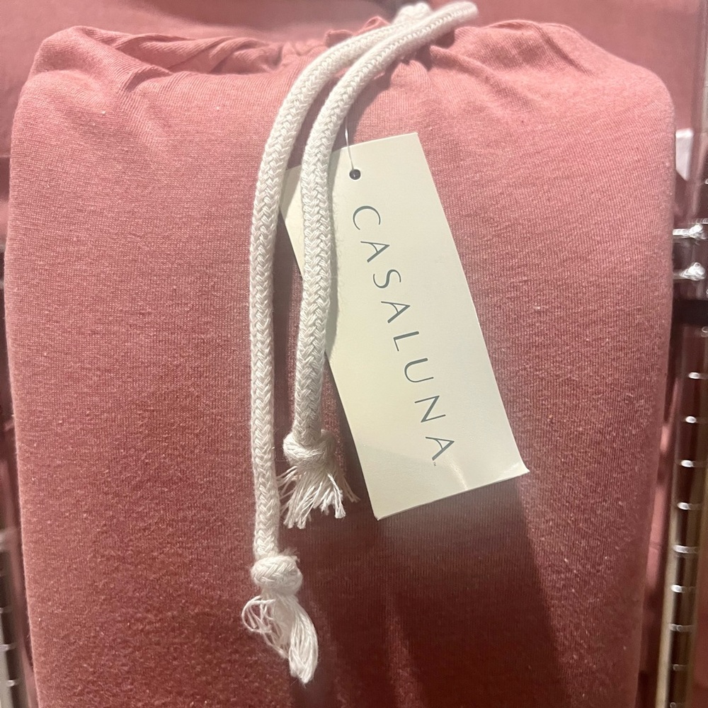 Casaluna FULL Jersey Sheet Set Rose